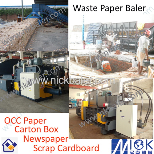 Engineers go to abroad to install Newspaper Baling Machine