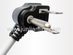 UL 3pin 125V power plug wire