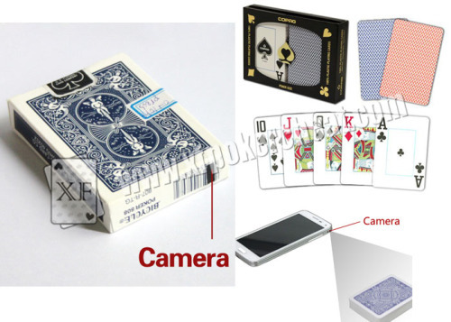 Mini Paper Bicycle Playing Cards Poker Scanner Case Camera For Analyzer