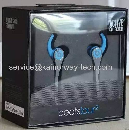 Beats Tour2.0 Active Collection In-Ear Grey and Blue Headphones with In-line Remote and Microphone