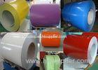 Hot Dipped Zinc Coated Color Steel Coil Roll Professional 14 - 25 Micron Top Paint