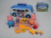 Peppa pig with touring car toys set