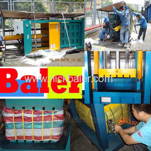 Two Chamber clothes baling machine