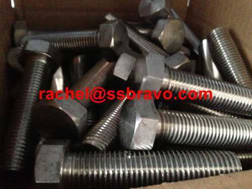 Inconel600 bolt hex head cap screw w2.4816 GH600 GH3600 full thread