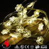 Snow flake shape led string lights