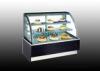 Digital control Curved glass Cake Showcase Chiller front sliding door