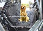 Black Quilted Removable Pet Car Seat Covers With Seat Belt Holes