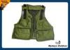 Army Green Youth Hunting Fishing Vest 11 Pockets With Breathable Fabric