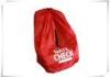 Nylon Gate Check Car Seat Bag / Zipper Red Gate Check Bag For Stroller