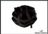 Drawstrings Bucket Tool Bag Black Parachute Bag 12 Pockets Quick Closing