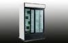 Glass door double door commercial refrigerator