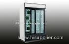 Glass door double door commercial refrigerator