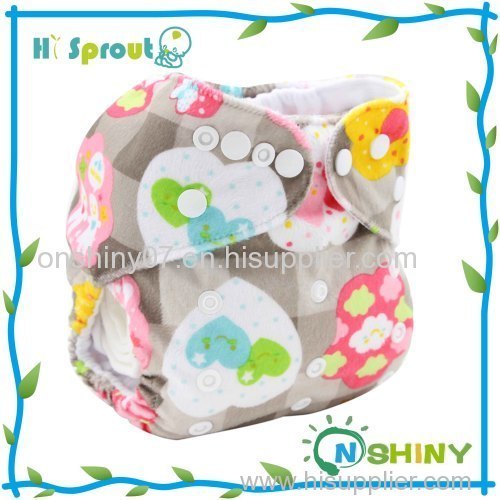 Organic bamboo super soft all in one baby nappies with inserts