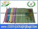 Colorful HDPE Material Drawstring Plastic Bags with Bottom Retail or Clothes Packaging