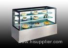 Squre glass 1500mm width cake display chiller 542L fast cooling