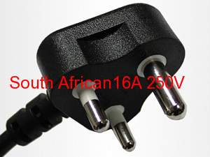 South Afeican three power plug wire