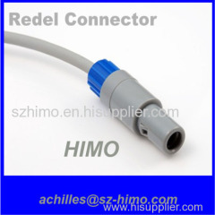 3pin push pull Lemo plug Plastic redel connector with solder type