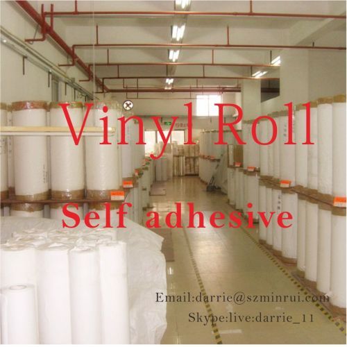 China top factory of tamper evident Ultra Destructible self adhesive vinyl Eggshell sticker material jumbo rolls
