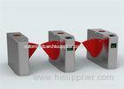 Entrance Security Flap Barrier Gate Pedestrian Turnstile With IR Sensors