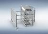 316 Stainless Steel Speedgate Turnstile Half Height Revolving Door With Railing