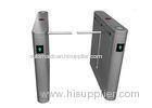 Metro / Subway SS Drop Arm Turnstile Access Control With Infrared Photocell