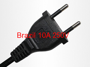 Strong Brazil AC power cord 2.5A power cord