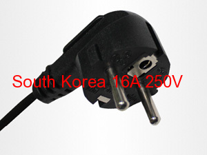 South Korea 16A 250V power plug wire