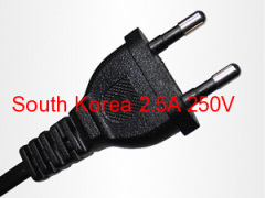 Great Great Korea power cable extension ac2 pin power cord