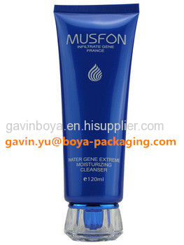 facial cream cosmetic tube with acrylic cap 5 layer plastic tube