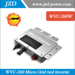 260W Micro Grid Tied Inverter Input DC22V-50V Waterproof Solar Inverter with IP67 5 years warranty