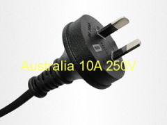 250V Australia standard SAA Power Cord and plug