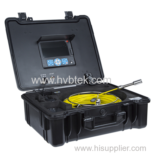 HVB Drain Sewer Camera to do Drain Inspection with 512 hz transmitter 20/30/40m push rod wheel cable