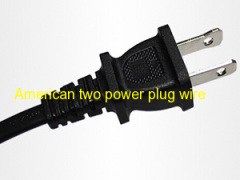 Factory direct USA 2pin power cord with SJT 18AWG