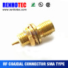 SMA Female Straight Rf Coaxial Connector With Solder Pin