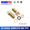 Straight SMA Female Connector For PCB Mount