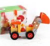 New wooden toy Removable wooden puzzle intellectual development hands forklift simulation toys