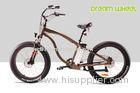 28km / h 350 Watt Electric Beach Bike 36V 10Ah Lithium Battery Pedals Assisted