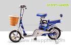 25 mph City Lightweight Electric Bike Pedal AssistDual Seat 38Kgs Drum Brake