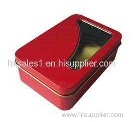 Customized rectangle tin box with loose lid