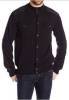 Men's Mix Media Button-Up Jacket with Faux Suede