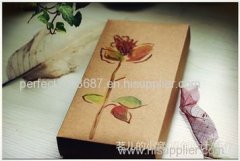 Small Handmade Kraft Paper box &Eco-friendly Wedding Gift Packing Boxes
