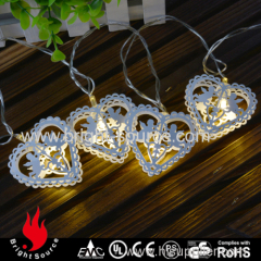 Heart shape Metal Led lights