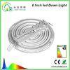 COB 6 Inch Bathroom Downlights 15W 2700K - 6500K Aluminum Die Casting