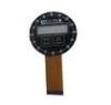 Round Black PET / PMMA LED Membrane Switches ISO9001 / ISO14001