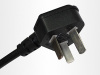 China CCC 3pin power cord with connect plug