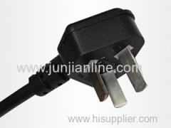 China 250v Standrad 3pin plug power cord