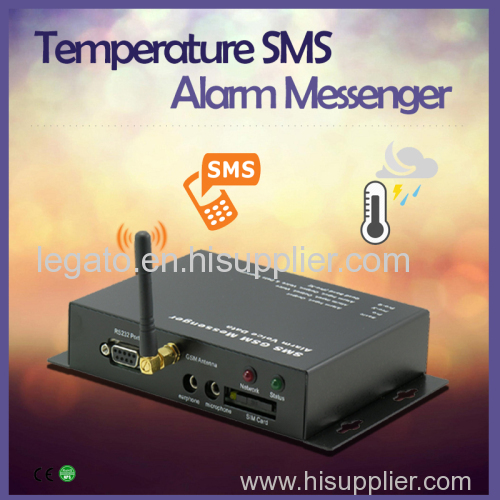 gsm sms weather alert on temperature alert.