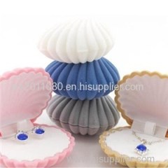 Shell Shape Velvet Jewelry Box