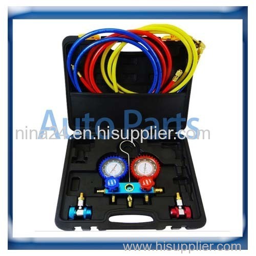 manifold gauge set R134a 134a R22 R12 R410a for auto air conditioning tool