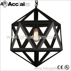 Black wrought iron chandelier Cafe Lighting American home lights Restaurant lights